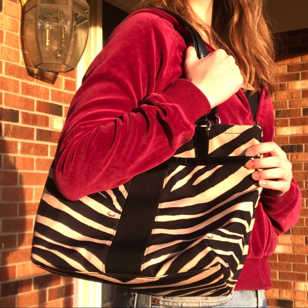 Zebra Print Coach Bag 🦓